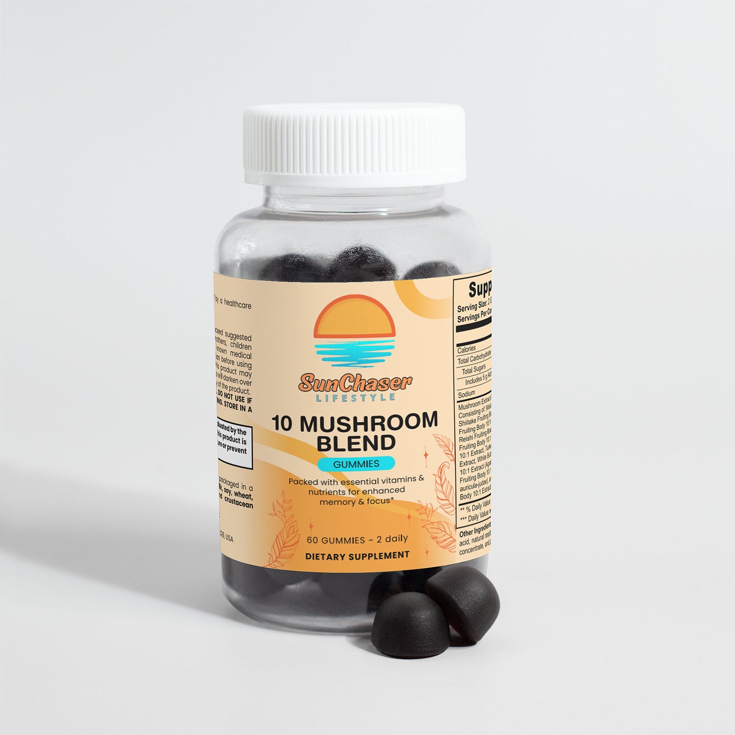 10 Mushroom Blend Gummies