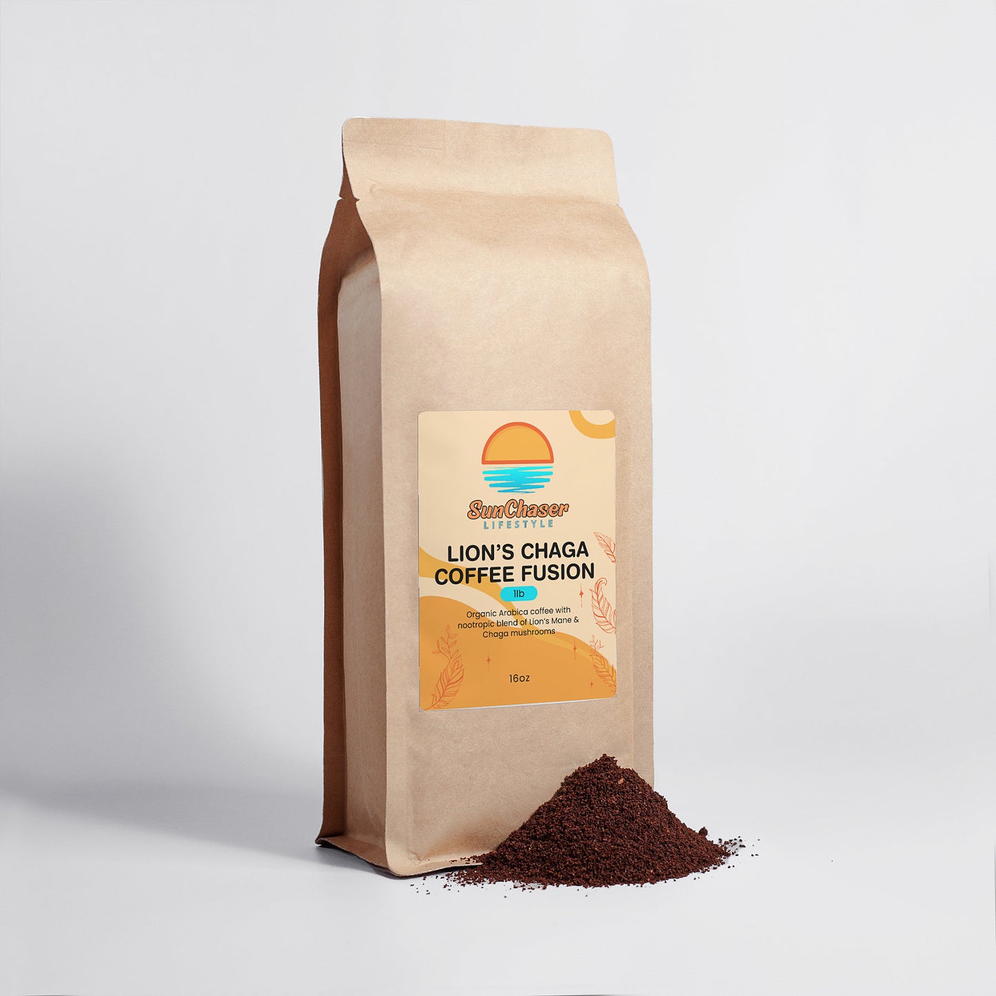 Lion's Chaga Coffee Fusion - 1 lb (16oz)