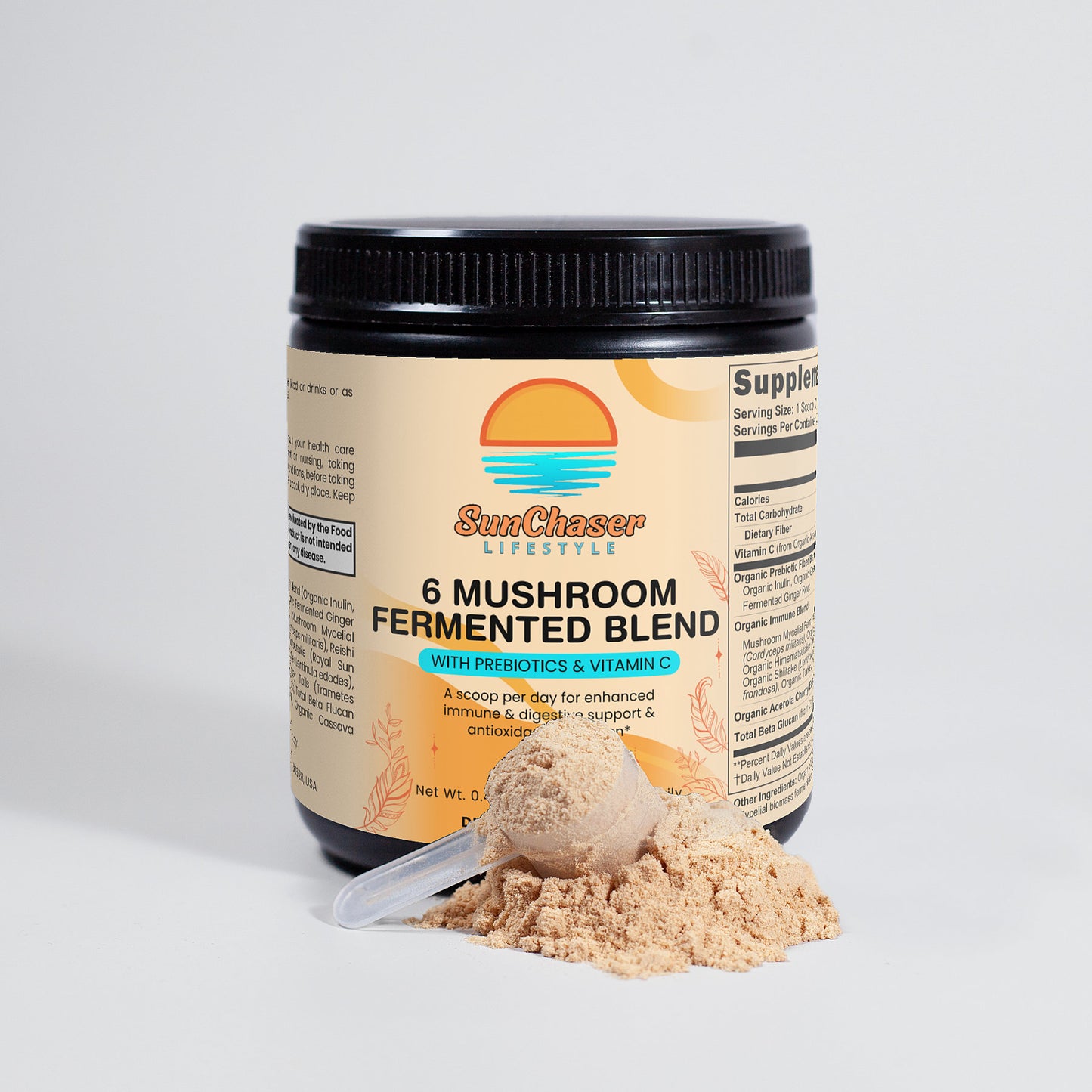 6 Mushroom Fermented Blend Powder