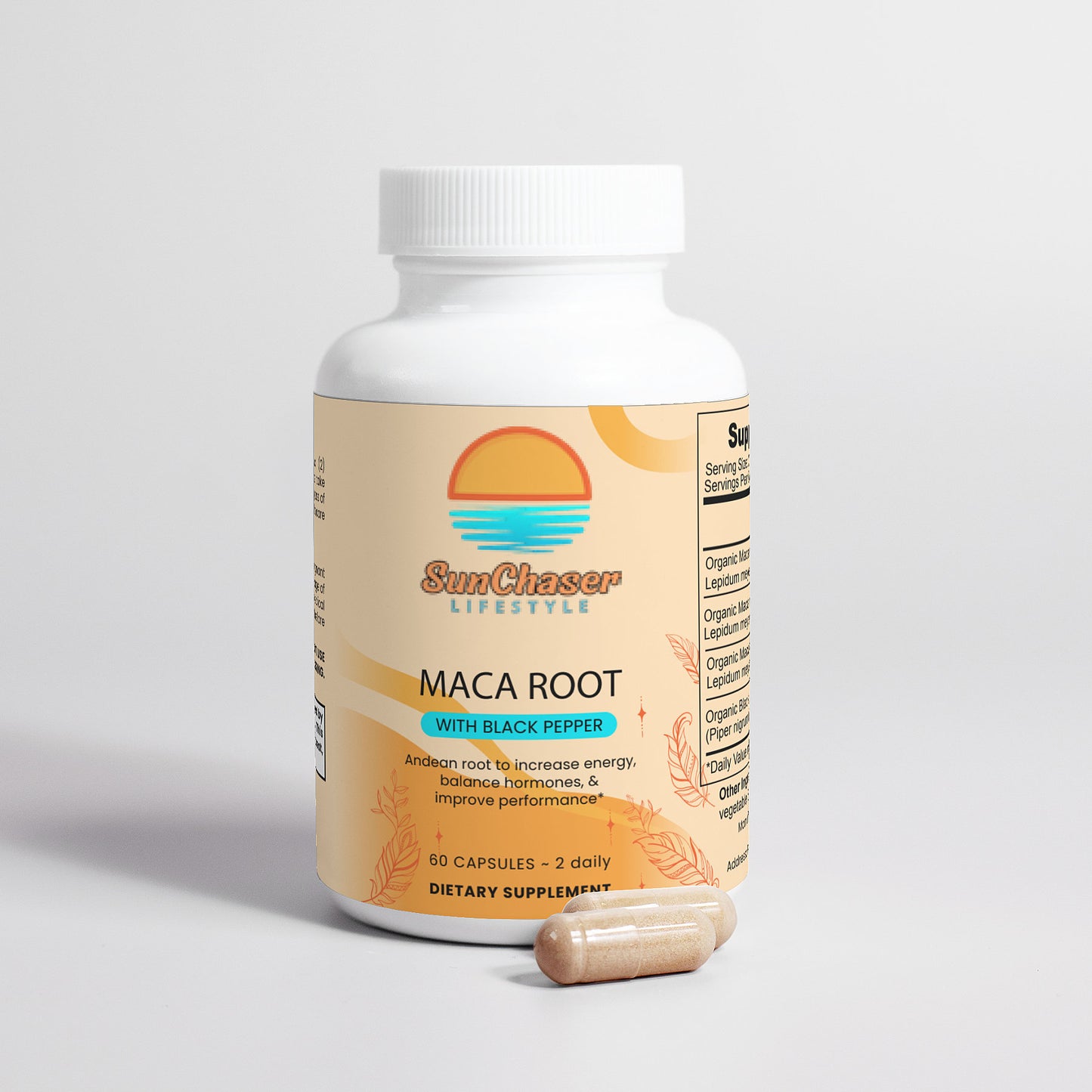 Maca Root with Black Pepper Capsules