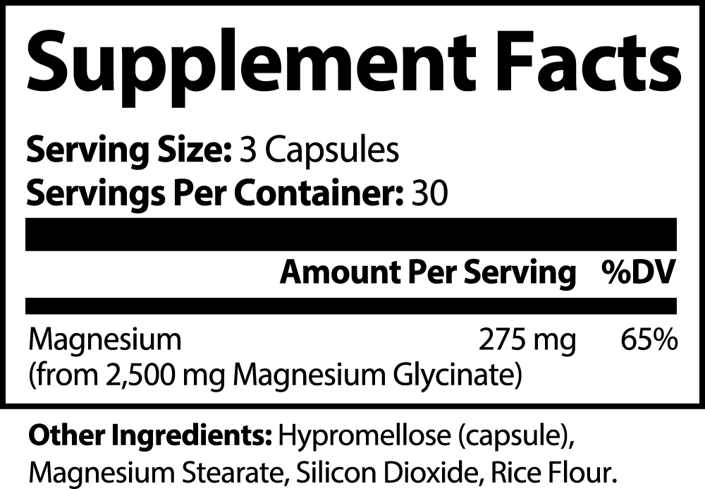 Magnesium Glycinate Capsules (Chelated)