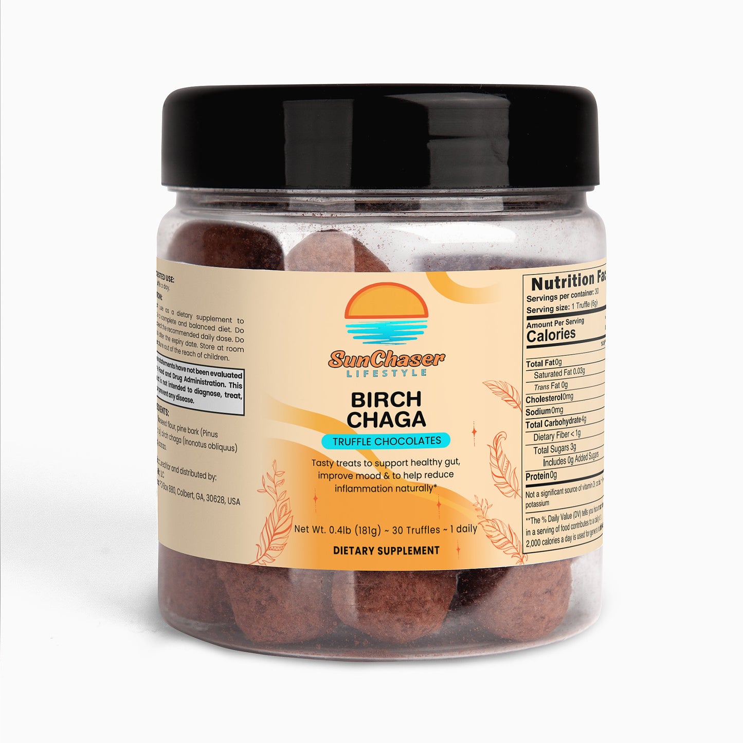 Birch Chaga Truffle Chocolates - SunChaser Lifestyle
