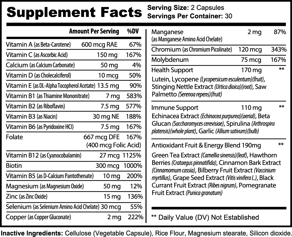 Complete Multivitamin for Adults - SunChaser Lifestyle